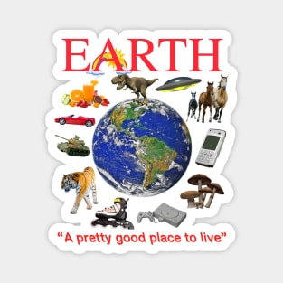 EARTH - A Pretty Good Place To Live Magnet