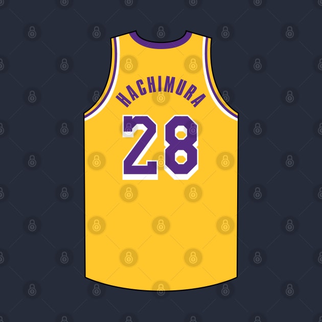 Rui Hachimura Jersey Gold Qiangy by qiangdade