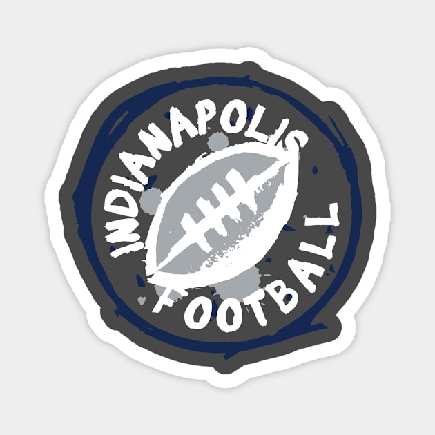 Indianapolis Football 02 Magnet by Very Simple Graph