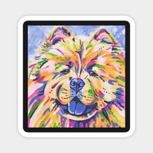 Chow Chow Dog Portrait Magnet