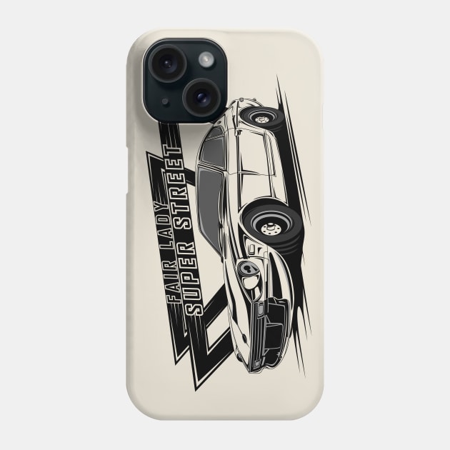 Fair Lady Super Street Car Phone Case by AirinDesign