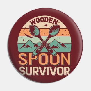 Wooden Spoon Survivor Pin