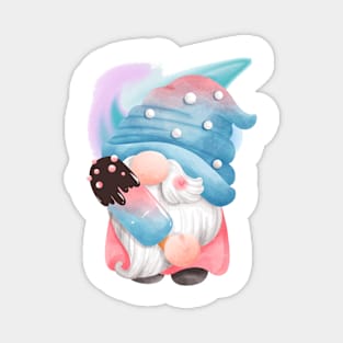 Chillin' with Gnomies: A Frosty Popsicle Adventure (Cotton Candy) Magnet