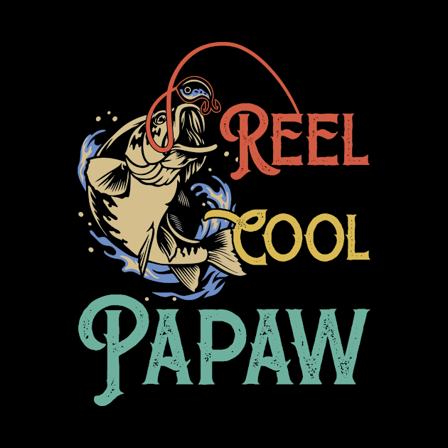 Reel Cool Papaw Fishing Gift Funny by sumikoric