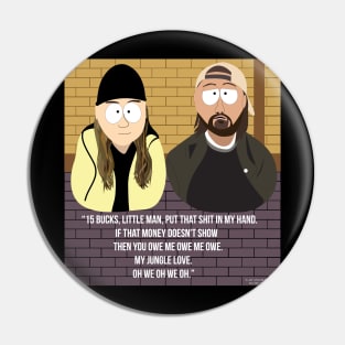 Jay and Silent Bob SouthPark Cartoon Mash-Up Pin