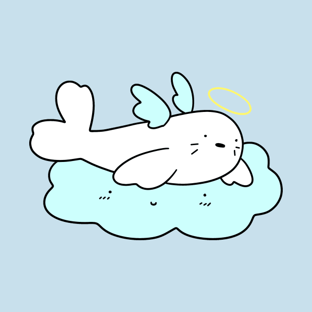 Angel Cloud Harp Seal by saradaboru