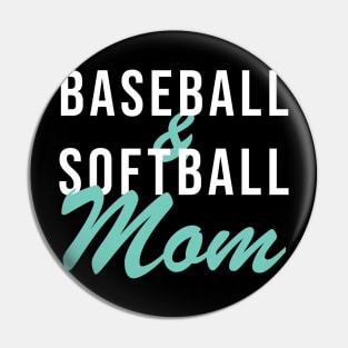 Baseball and Softball Mom Baseball Mom Pin