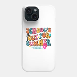 School's Out For Summer, Peace Out School, Last Day of School,Teacher Summer Vacation, Beach Vibes Phone Case