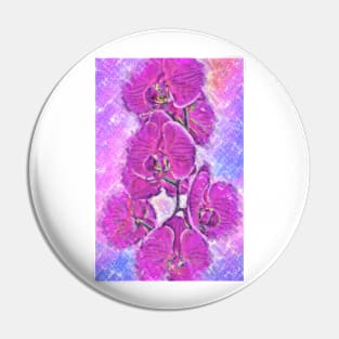 Pink And Purple Orchid Pin