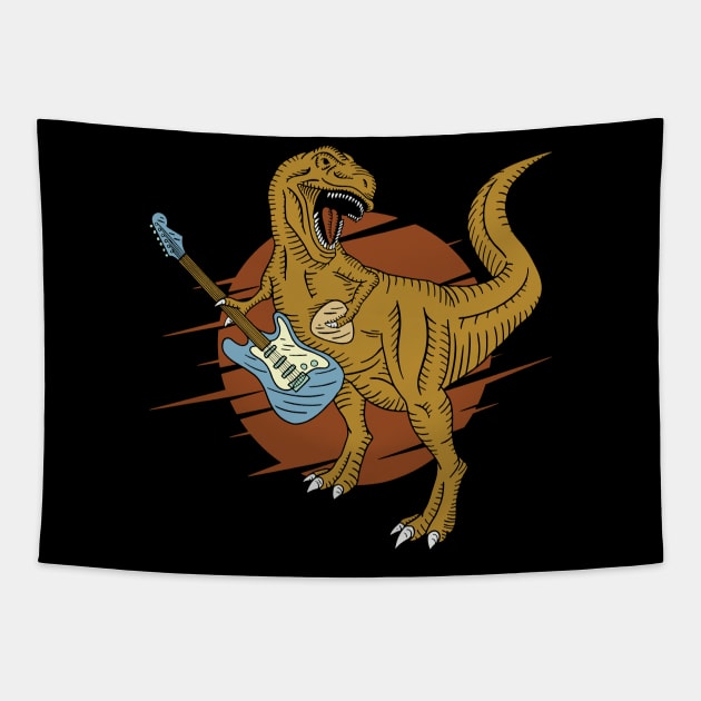 Trex Guitar Tapestry by BrillianD