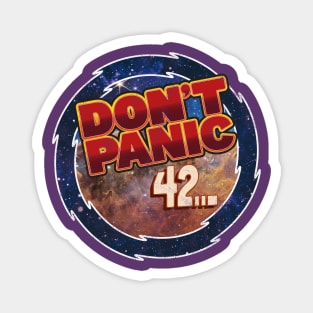 A tribute to the wisdom of the universe and the ultimate answer, "42" Magnet