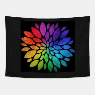 Rainbow Flower Tapestry