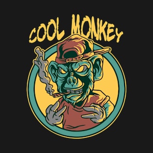 cool monkey illustration T-Shirt