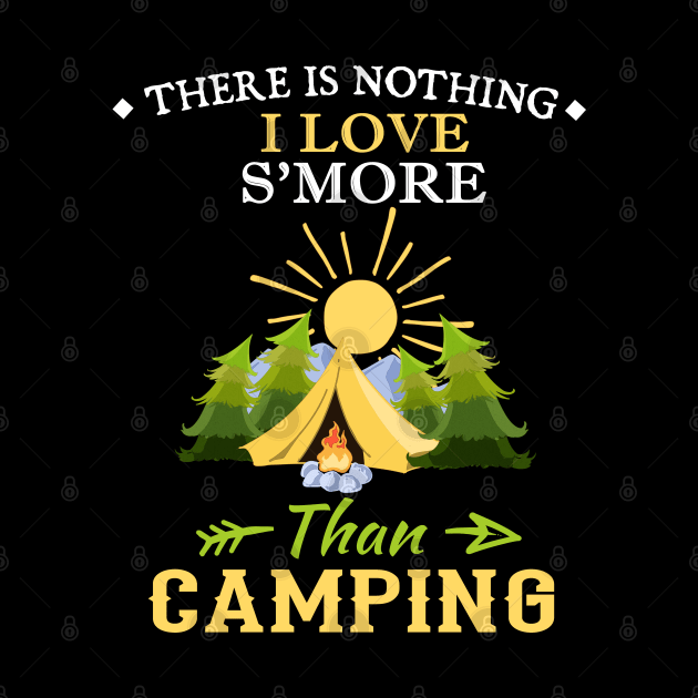 Love Camping Gift Print Camp RV And Camper Print by Linco