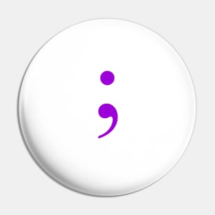 Semicolon Pin