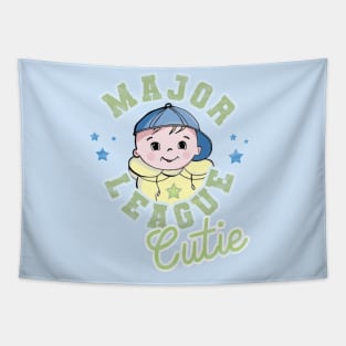 Cute Boy T-Shirt / Design with a Sports Themed Baseball Cap Tapestry