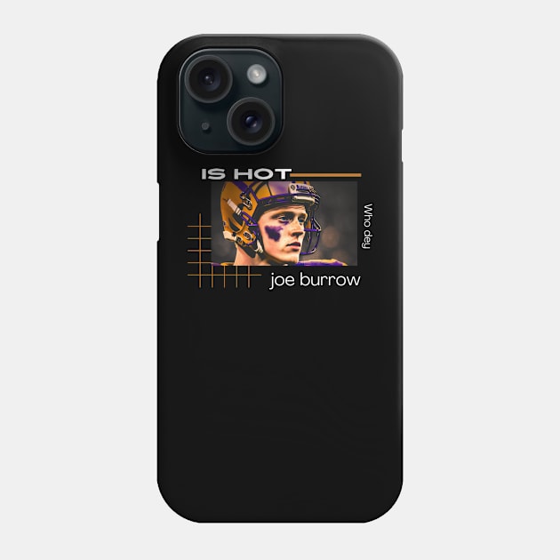 joe burrow cute graphic design Phone Case by Nasromaystro