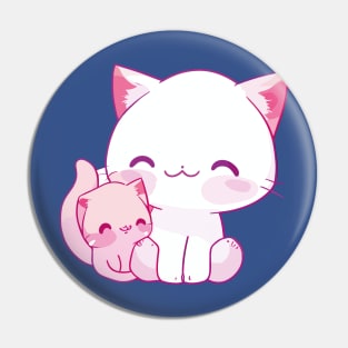 Cute Kawaii Cats Best Mom Ever Pin