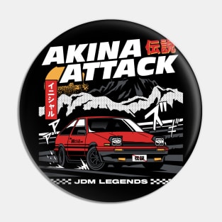 AE86 Akina Attack Pin