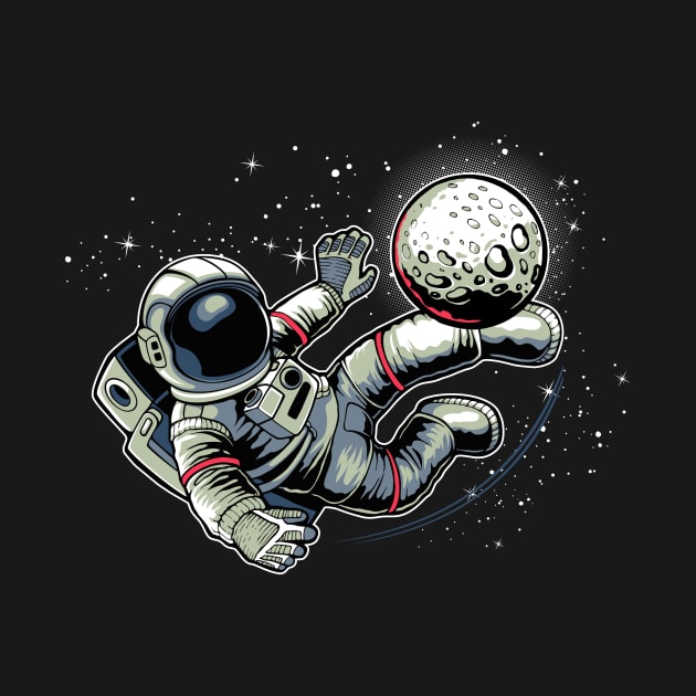 Astronaut football Kick by yogaswara