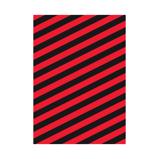 Saracens Rugby Red and Black Angled Stripes by Culture-Factory