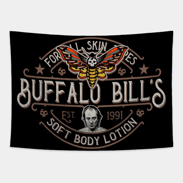 Buffalo Bill's Soft Body  Lotion Tapestry by Alema Art