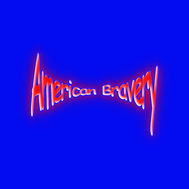 American Bravery Red White & Blue by Creative Creation