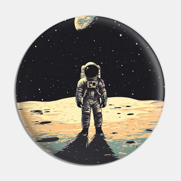 Earth Astronaut Pin by Pozter