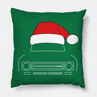 IH Scout classic truck Christmas hat edition white Pillow