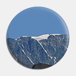 Snowy Mountain Ridge Alpine Landscape Pin