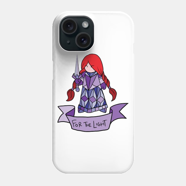 Redhead Paladin - For the Light Phone Case by JonGrin