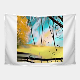 Abstract autumn forest Tapestry