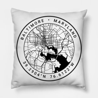 Baltimore Map Pillow