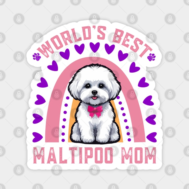Maltipoo Mom - World's Best Maltipoo Mom Magnet by JessArty