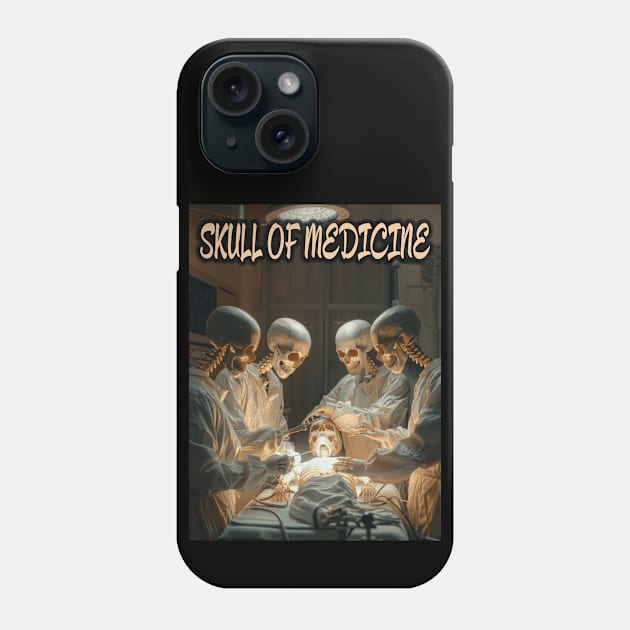 Skull of Medicine - The Surreal Operation Phone Case by Dec69 Studio