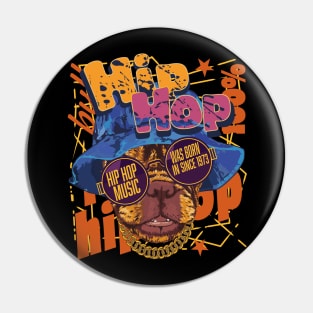 Pitbull Hip Hop was born in Since1973 Graffiti Pin