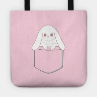 Bunny in a pocket Tote