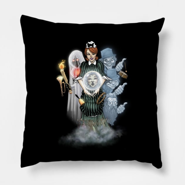 grim grinning ghost Pillow by Victormed23