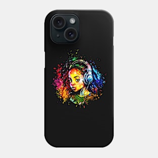 hip Hop girl watercolor Phone Case