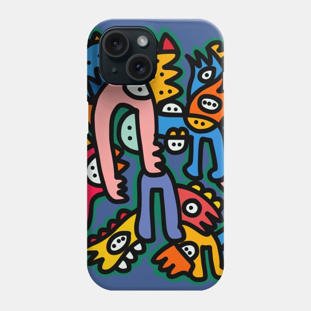 The King and his friends Phone Case by signorino