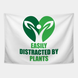 Easily Distracted by Plants Tapestry