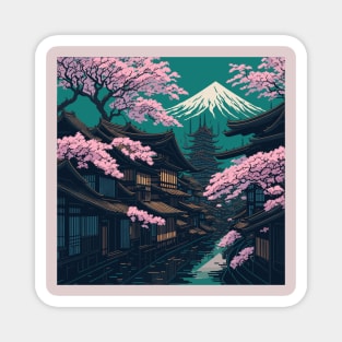 Japan town art Magnet