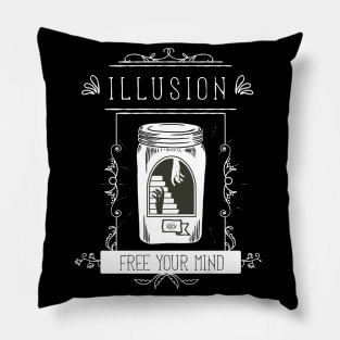 Illusion - free your mind Pillow