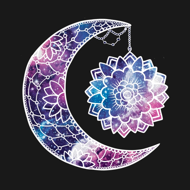 Cosmic Crescent Moon by SpicyNoodle