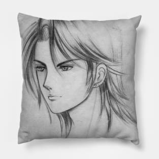 Drawing of handsome guy in 2008 Pillow