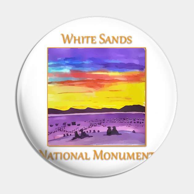 White Sands National Monument Pin by WelshDesigns