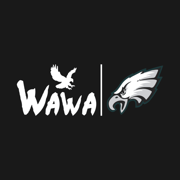 Wawa Go Birds Philadelphia Eagles Logo by MOOLTEE