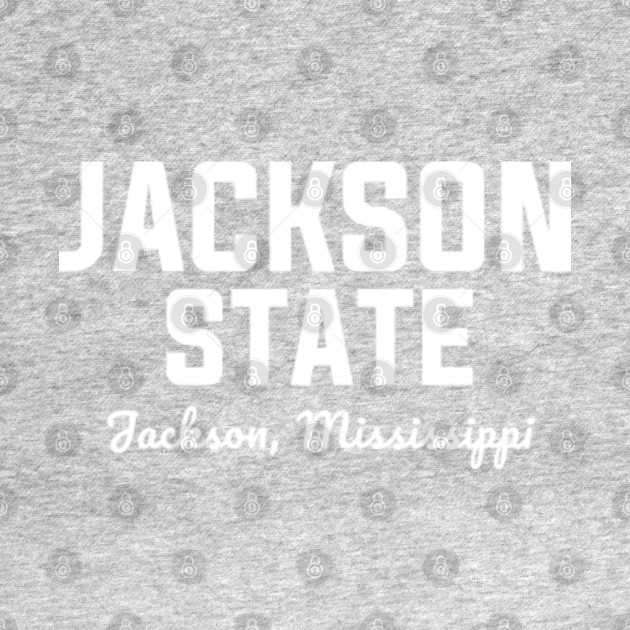 Jackson State - Jackson Mississippi (Cursive, White) - Jackson State University - T-Shirt