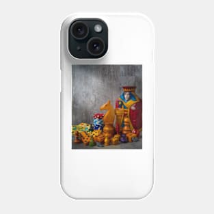 The Queen And Knight With Game Pieces Color Phone Case