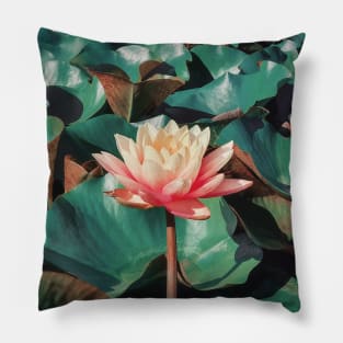 pink lotus Pillow